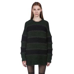 Alexander Wang Long Sleeve Rugby Sweater Dress